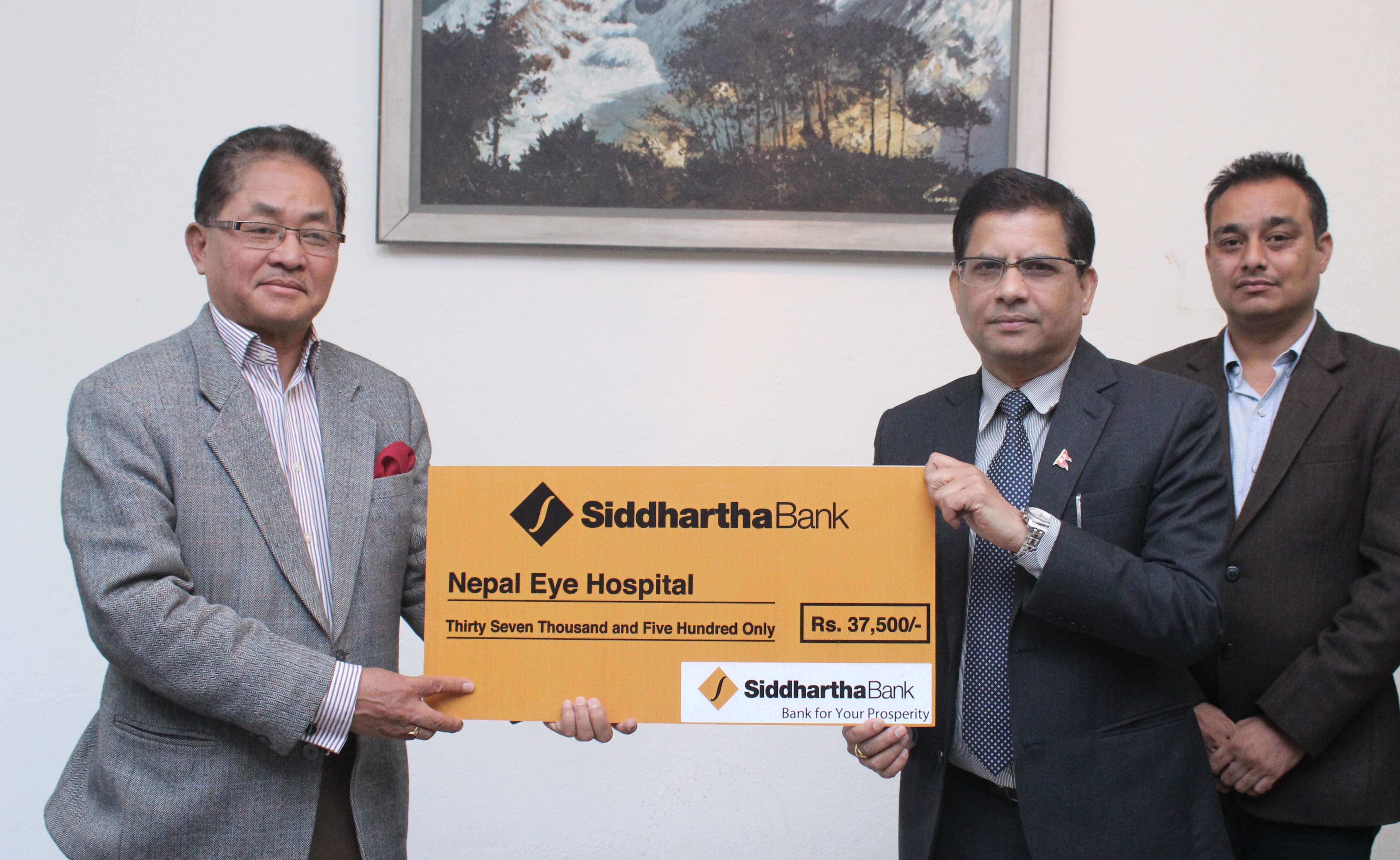 Financial Support to Nepal Eye Hospital